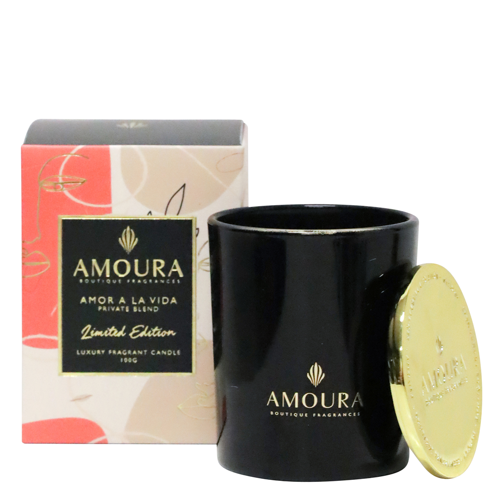 AMOURA LUXURY CANDLE - AMOR A LA VIDA 100G