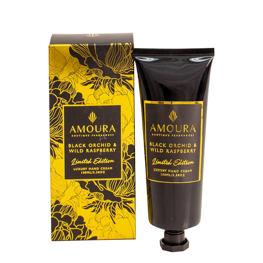 AMOURA HAND CREAM - BLACK ORCHID & WILD RASPBERRY 100ML
