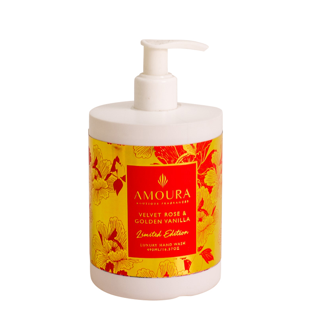 AMOURA HAND WASH - VELVET ROSE & GOLDEN VANILLA 490ML